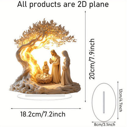 Jesus Tree Of Life Acrylic Decorative Ornaments