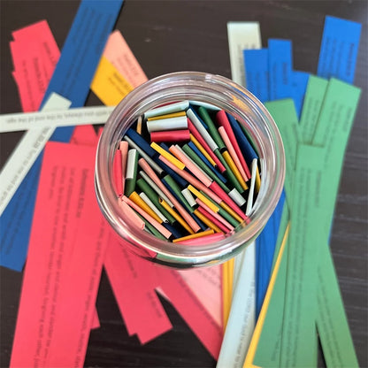 Handmade Bible Verses Jar 67 Color-coded Bible Verse Jar